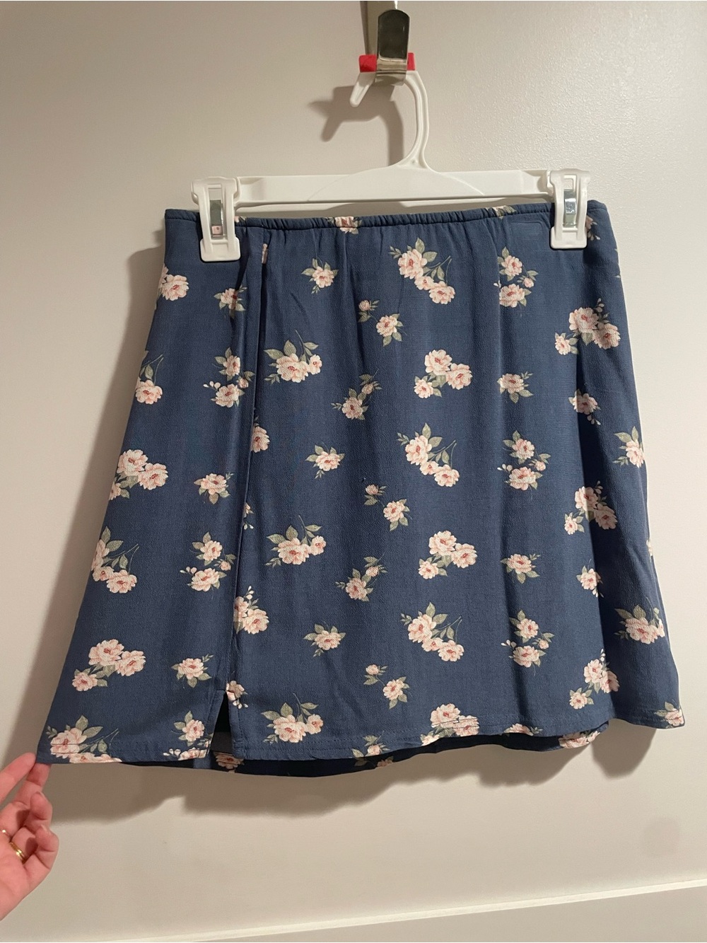 AEO Blue Floral A-Line Skirt - Women's